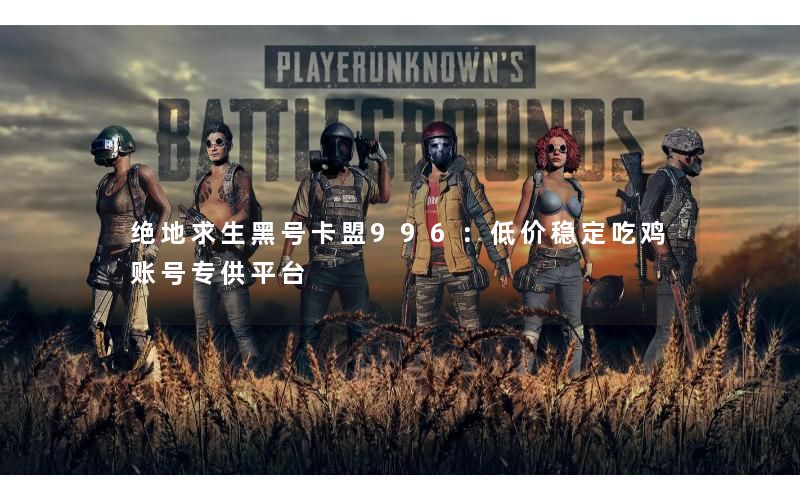 绝地求生黑号卡盟996：低价稳定吃鸡账号专供平台
