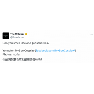 《剑星》第三位体模COS过叶奈法！美女气质十足